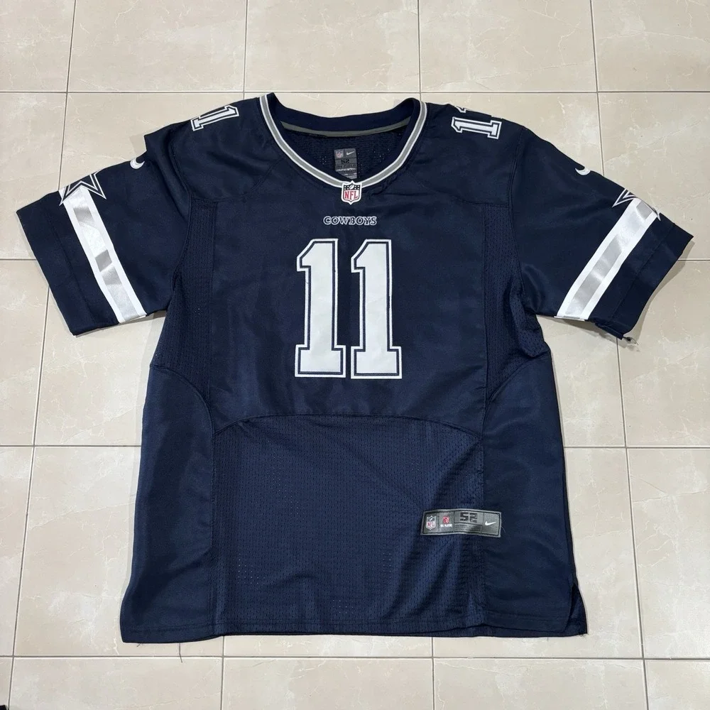 Cole Beasley Jersey Dallas Cowboys Stitched Mens 2XL 52 Blue Nike On Field Sewn